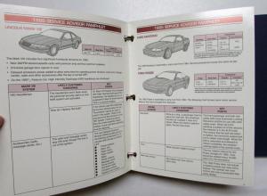 1995 Ford Lincoln Mercury Service Advisor Product Guide Mustang Cougar Mark VIII