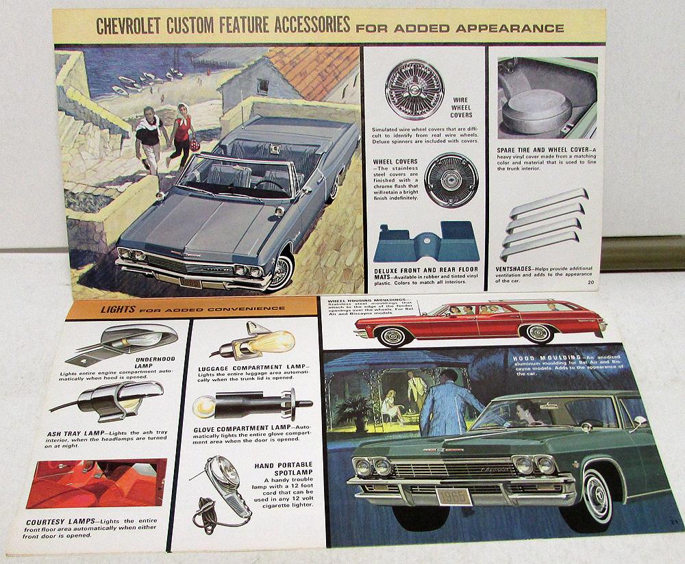 1965 Chevrolet Police Car Vintage Sales Brochure Catalog