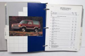 1990 Ford Light Truck Facts Book Bronco Ranger F-Series Explorer Econoline