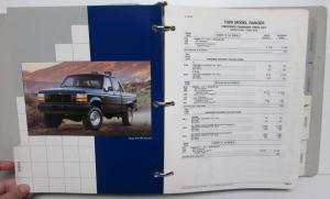 1990 Ford Light Truck Facts Book Bronco Ranger F-Series Explorer Econoline