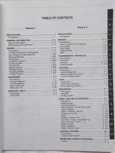 2002 Suzuki Esteem SY416/SY418 Service Shop Repair Manual - 2 Volume Set