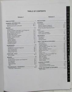 2004 Suzuki Verona RP625 Service Shop Repair Manual - Volume 2 Only