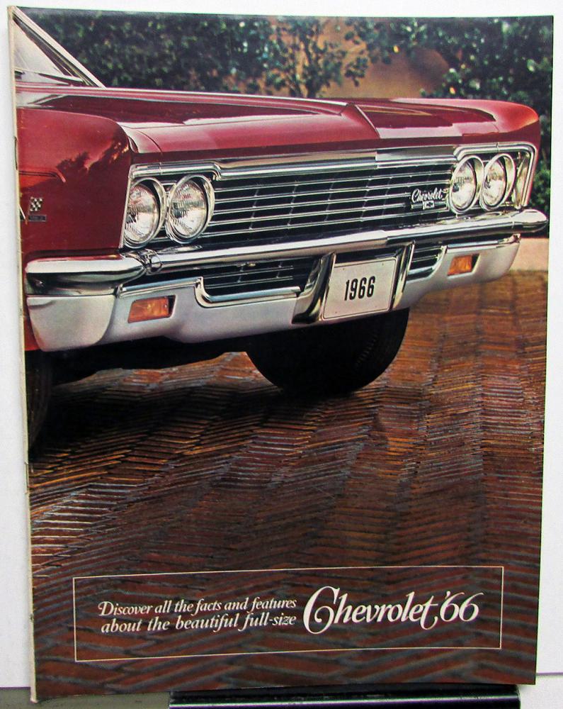 1966 Chevrolet Full Size Sales Brochure Caprice Impala Belair Biscayne Wagons