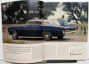 1966 Chevrolet Full Size Sales Brochure Caprice Impala Belair Biscayne Wagons