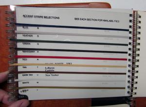 1981 Chrysler Color & Trim LeBaron Cordoba Newport New Yorker Order Codes