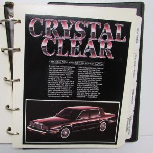 1988 Chrysler Color & Trim NewYorker Fifth Ave LeBaron Conquest TSi Town&Country