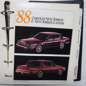 1988 Chrysler Color & Trim NewYorker Fifth Ave LeBaron Conquest TSi Town&Country