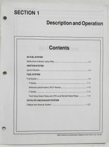 2000 Ford Bi-Fuel Powertrain Control Emissions Diagnosis Service Manual