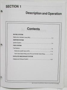 2001 Ford Bi-Fuel Powertrain Control Emissions Diagnosis Service Manual