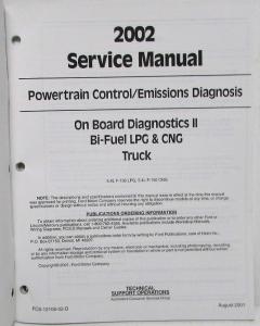 2002 Ford Bi-Fuel Powertrain Control Emissions Diagnosis Service Manual