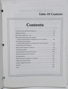 1993 Ford Powertrain Control Emissions Diagnosis Service Manual Mercury Villager