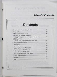 1994 Ford Powertrain Control Emissions Diagnosis Service Manual Mercury Villager