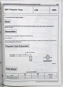 1994 Ford Powertrain Control Emissions Diagnosis Service Manual Mercury Villager