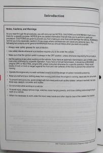 2001 Ford Powertrain Control Emissions Diagnosis Service Manual Mercury Villager