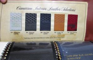 1982 Cadillac Interior Options deVille Eldorado Fleetwood Brougham Limo Cimarron
