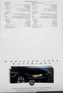 1995 Cadillac Seville Eldorado Exterior Colors Sales Folder Original
