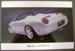 2004 Saleen Dealer Brochure Card T-Bird Ford Original Nice!