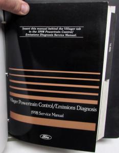1998 Ford Powertrain Control Emissions Diagnosis Service Manual Car-Truck OBD-II