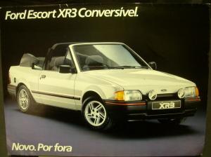 1987 Ford XR3 87 Sales Brochure Brasil Brazil Spanish Text