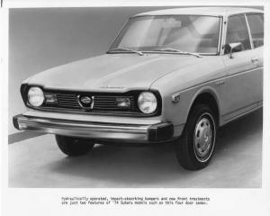 1974 Subaru Four Door Sedan with Impact Absorbing Bumpers Press Photo 0076
