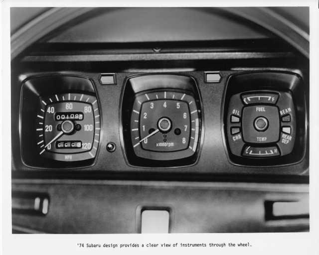 1974 Subaru Instrument Panel Press Photo 0078
