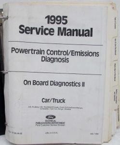 1995 Ford Powertrain Control Emissions Diagnosis Service Manual Car-Truck OBD-II