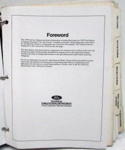 1995 Ford Powertrain Control Emissions Diagnosis Service Manual Car-Truck OBD-II