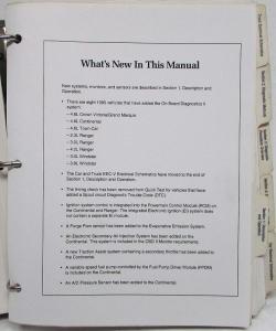 1995 Ford Powertrain Control Emissions Diagnosis Service Manual Car-Truck OBD-II