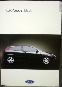 2001 Ford Focus Black United Kingdom England Sales Brochure