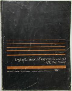 1990 Ford Engine Emissions-Diagnosis Service Manual Festiva Probe Escort Tracer
