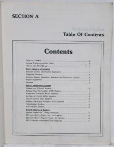 1990 Ford Engine Emissions-Diagnosis Service Manual Festiva Probe Escort Tracer