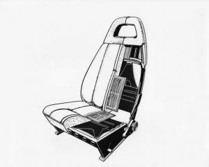 1974 Saab 99 Orthopedic Seat Press Photo and Release 0069