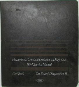 1994 Ford Powertrain Control Emissions Diagnosis Service Manual Car Only OBD-II