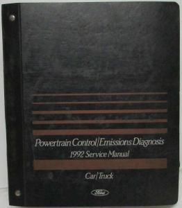 1992 Ford Powertrain Control Emissions Diagnosis Service Manual Car-Truck OBD-I