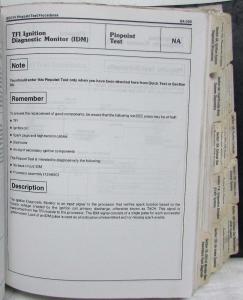 1992 Ford Powertrain Control Emissions Diagnosis Service Manual Car-Truck OBD-I
