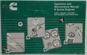 1990 Cummins Owners Operation and Maintenance Manual - B Series Engines