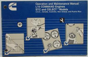 1992 Cummins Owners Operation and Maintenance Manual - L10 Command Engines