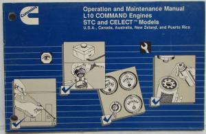 1992 Cummins Owners Operation and Maintenance Manual - L10 Command Engines