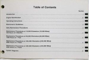 1992 Cummins Owners Operation and Maintenance Manual - L10 Command Engines