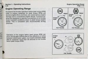1992 Cummins Owners Operation and Maintenance Manual - L10 Command Engines