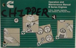 1994 Cummins Owners Operation and Maintenance Manual - B Series Engines