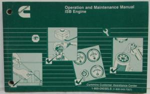 1997 Cummins Owners Operation and Maintenance Manual - ISB Engine