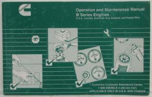 1998 Cummins Owners Operation and Maintenance Manual - B Series Engines