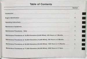 1998 Cummins Owners Operation and Maintenance Manual - B Series Engines