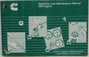 1998 Cummins Owners Operation and Maintenance Manual - ISB Engine