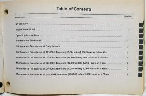 1998 Cummins Owners Operation and Maintenance Manual - ISC Engine