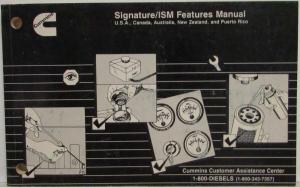 1999 Cummins Owners Operation and Maintenance Manual - Signature/ISM Features