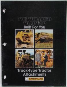 1990 Caterpillar The Tailored Tractor Track-Type Attachments Sales Brochure