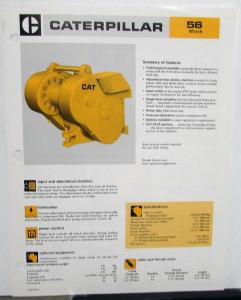 1983 Caterpillar 56 Winch Sales Spec Sheet