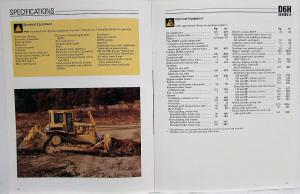 1991 Caterpillar D6H Series II Track-Type Tractor Sales Brochure